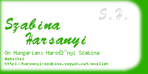 szabina harsanyi business card